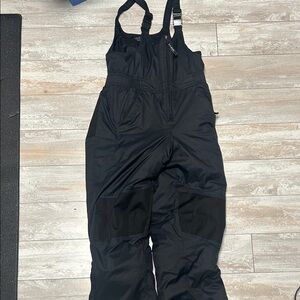 LL Bean Youth Size 10 Cold Buster Black Snow Bib Overalls